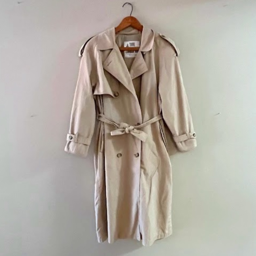 Vintage London Fog Towne Khaki Trench, Sz 8